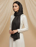 Soft Tissue Silk Hijab - Black